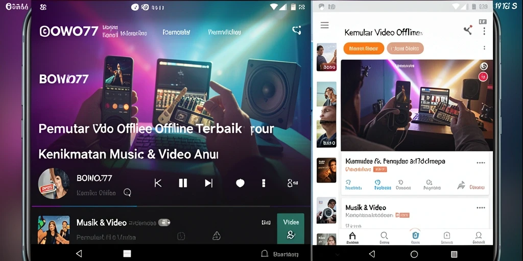 Antarmuka BOWO77 yang sederhana dan intuitif untuk Pemutar Video Offline.