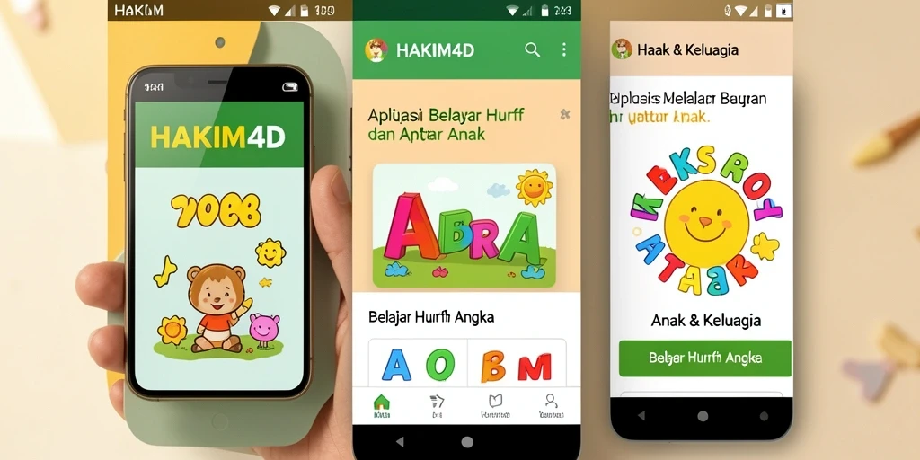 Tampilan antarmuka HAKIM4D yang ramah anak.