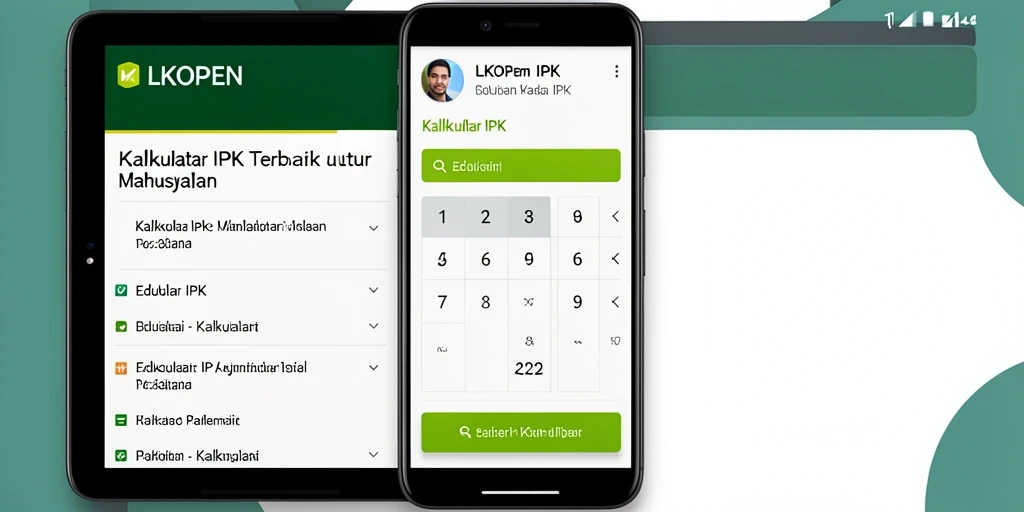 Tampilan antarmuka LKOPEN yang sederhana dan fungsional untuk Kalkulator IPK.